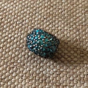 Authentic Pandora aqua shimmering droplets charm